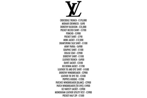 louis vuitton europe price list 2023